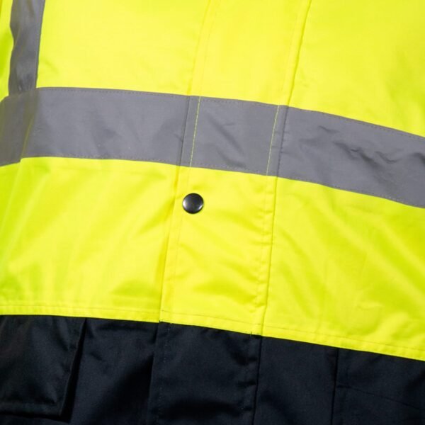 Parka térmica alta visibilidad bicolor Amarillo Flúor - Imagen 5