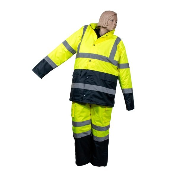 Parka térmica alta visibilidad bicolor Amarillo Flúor - Imagen 8