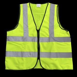 Chaleco reflectante amarillo con cierre