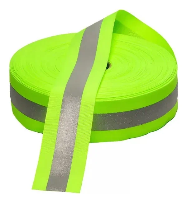 Cinta Reflectante textil dia y noche 5cm x 100m