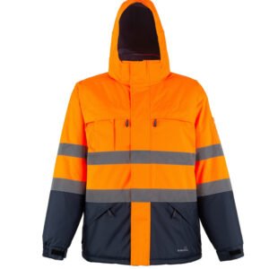 Parka Bicolor Naranjo-Azul Nebraska Certificada Siberia